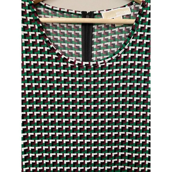 Michael Kors Women’s Size Small Fit & Flare Stretch Jersey Dress Palmetto Green - Picture 7 of 16